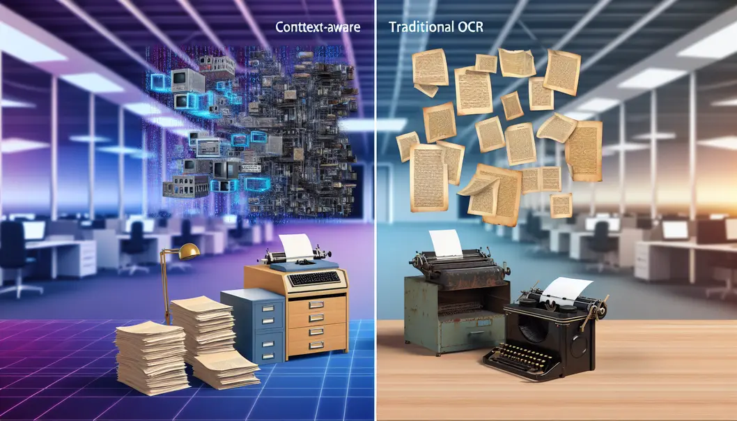 A cluttered desk highlighting diverse documents that challenge traditional OCR.