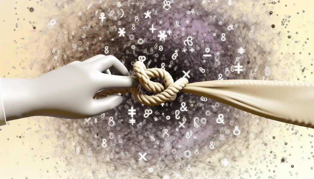 Illustration of chaotic data environment stalling AI capabilities.